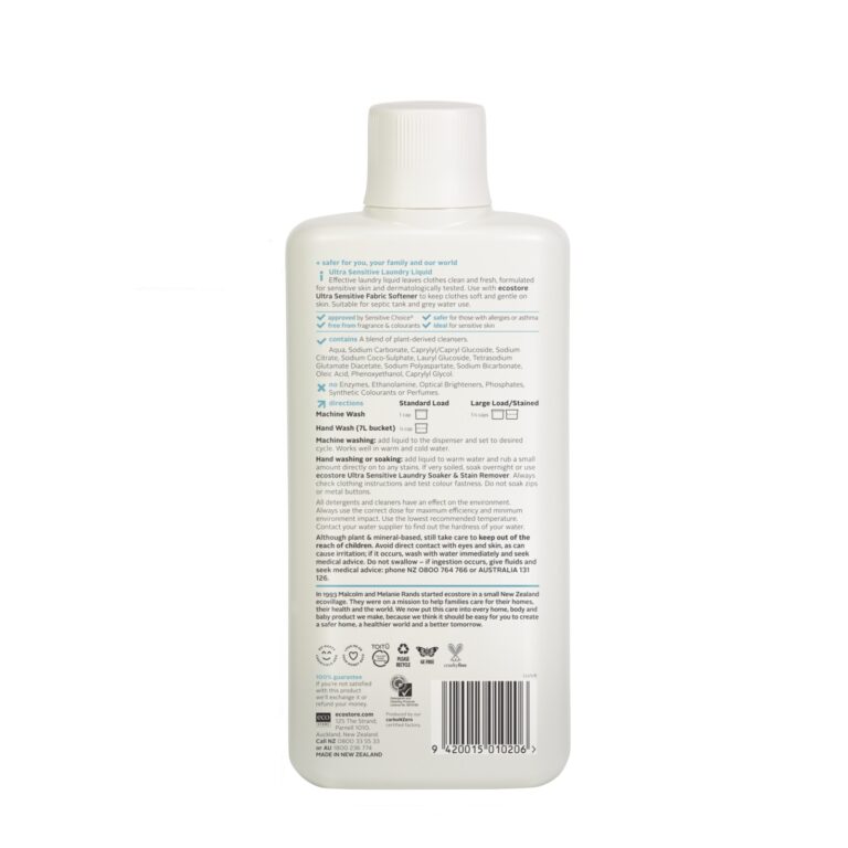 Ultra Sensitive Laundry Liquid - ecostore Hong Kong